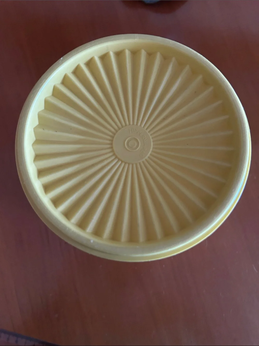 Vintage Tupperware Bright Yellow Kitchen Storage Canister